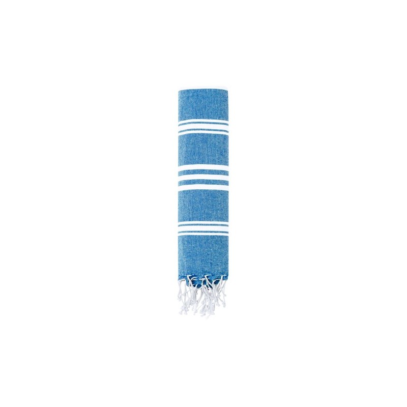 Paréo Serviette Personnalisée Douceur pas cher - Harlow Matières : coton recyclé Couleurs : bleu marine cadeau entreprise pas ch
