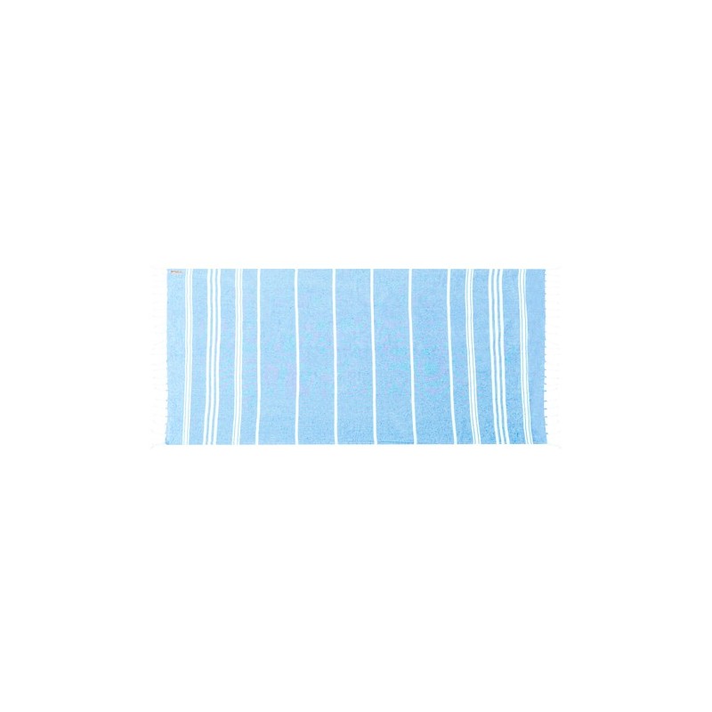 Paréo Serviette Personnalisée Douceur pas cher - Harlow Matières : coton recyclé Couleurs : bleu marine goodies personnalisé en 