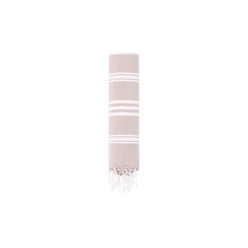 Paréo Serviette Personnalisée Douceur pas cher - Harlow Matières : coton recyclé Couleurs : naturel personnalisable avec votre l