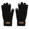Gants Éco-responsables Tactiles Personnalisés Demsey pas cher Couleurs : noir Matières : polyester recyclé