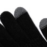 Gants Éco-responsables Tactiles Personnalisés Demsey pas cher Couleurs : noir Matières : polyester recyclé marquage laser ultra 
