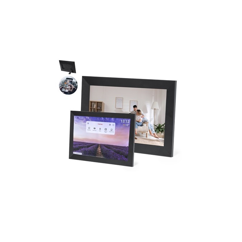 Cadre Photo Numérique Personnalisé Haute Résolution Picty Couleurs : noir personnalisable avec votre logo