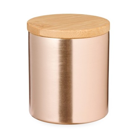 Bougie Aromatique Personnalisée Idéale Rudyn Matières : bambou Couleurs : doré cadeau collaborateur premium