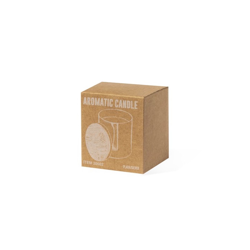 Bougie Aromatique Personnalisée Idéale Rudyn Matières : bambou Couleurs : doré objet promotionnel éco-responsable