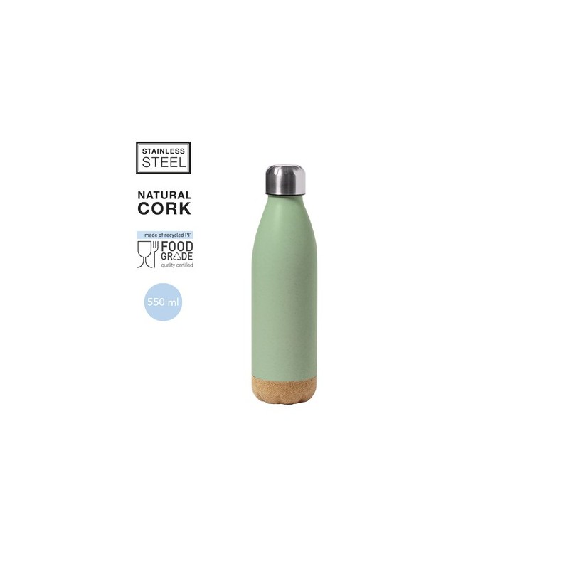 Gourde Personnalisable Éco-responsable - Stroud Matières : liège Couleurs : naturel objet promotionnel éco-responsable