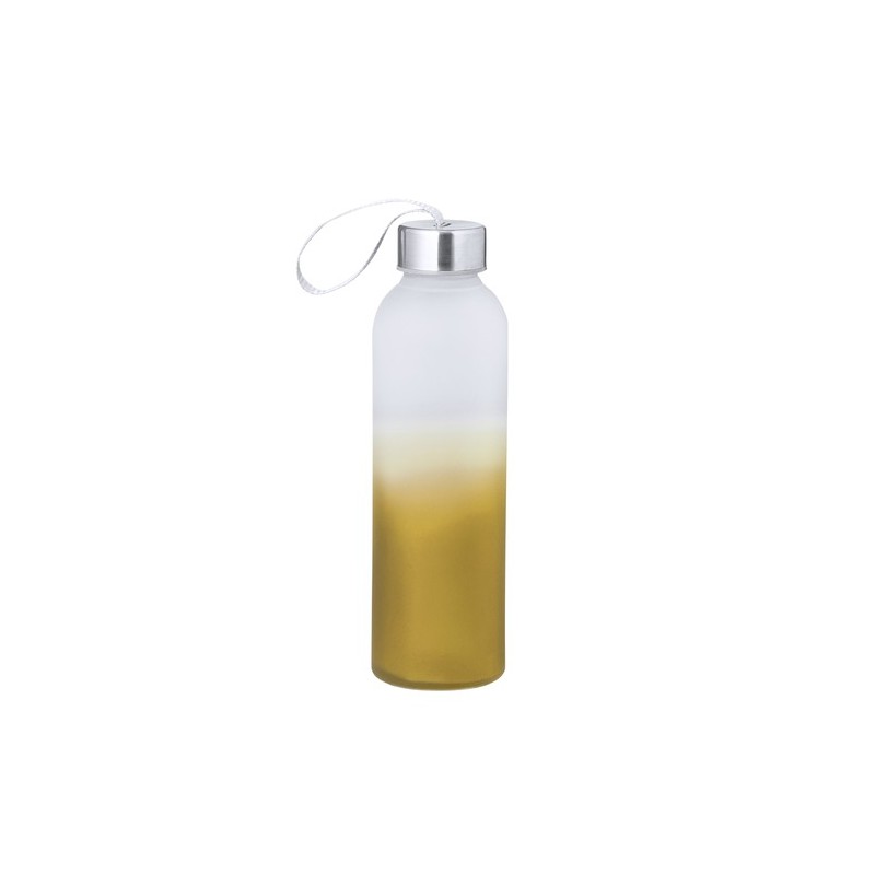 Bidon en Verre et Inox 500 ml Personnalisé - Nortalik Matières : acier inoxydable Couleurs : jaune