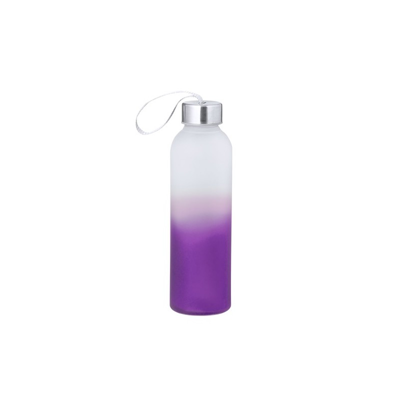 Bidon en Verre et Inox 500 ml Personnalisé - Nortalik Matières : acier inoxydable Couleurs : jaune marquage couleur éclatante