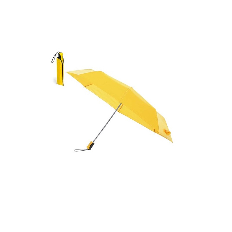Parapluie Élégant Publicitaire Sandy Matières : polyester Couleurs : jaune impression logo haute qualité