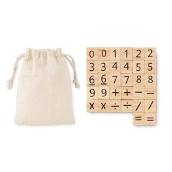 Jeu de comptage éducatif en bois personnalisé pas cher - EDUCOUNT Matières : bois Couleurs : beige