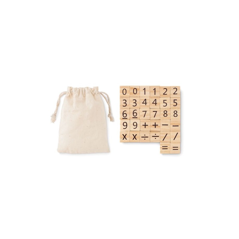 Jeu de comptage éducatif en bois personnalisé pas cher - EDUCOUNT Matières : bois Couleurs : beige