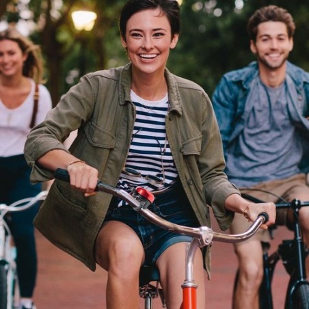 Sonnette de vélo personnalisée en aluminium résistant - Tolfen Matières : aluminium Couleurs : doré objet promotionnel éco-respo