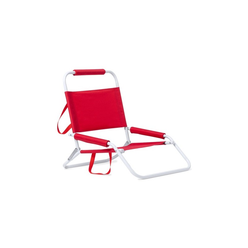 Chaise de Plage Légère et Pratique Personnalisée Pas Cher - Coswel Matières : polyester Couleurs : gris cadeau client original