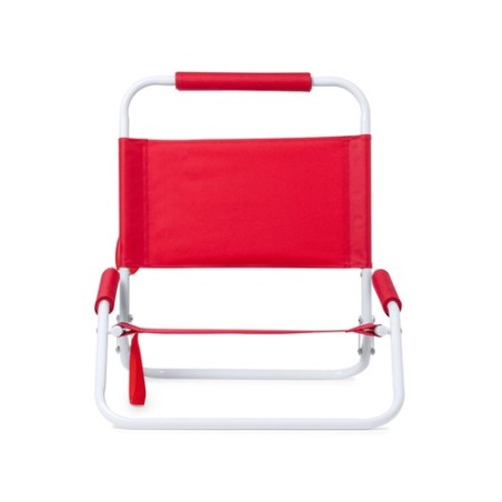 Chaise de Plage Légère et Pratique Personnalisée Pas Cher - Coswel Matières : polyester Couleurs : rouge cadeau entreprise pas c