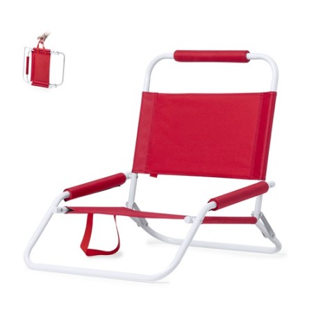 Chaise de Plage Légère et Pratique Personnalisée Pas Cher - Coswel Matières : polyester Couleurs : noir impression haute définit