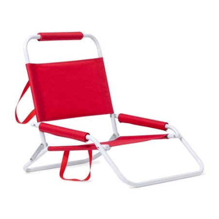 Chaise de Plage Légère et Pratique Personnalisée Pas Cher - Coswel Matières : polyester Couleurs : noir objet publicitaire robus