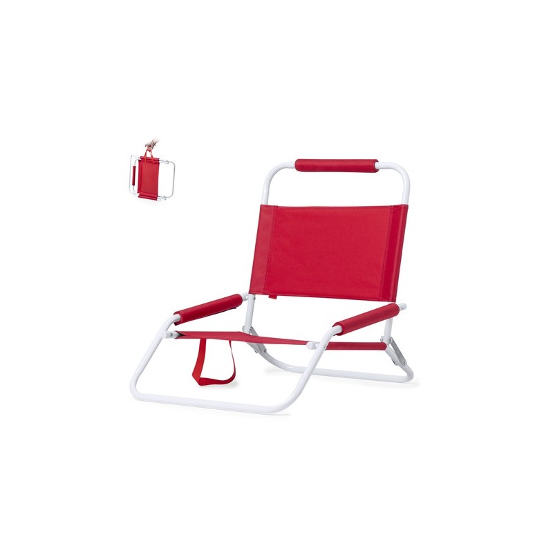 Chaise de Plage Légère et Pratique Personnalisée Pas Cher - Coswel Matières : polyester Couleurs : bleu objet promotionnel éco-r