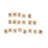 Jeu de comptage éducatif en bois personnalisé pas cher - EDUCOUNT Matières : bois Couleurs : beige personnalisable avec votre lo