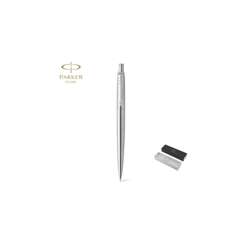 Portemine Personnalisé Publicitaire Jotter Core Parker Matières : acier inoxydable Couleurs : argenté personnalisable avec votre