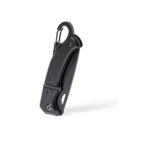 Couteau de Poche Personnalisé Datrak Matières : acier inoxydable Couleurs : noir marquage laser ultra précis