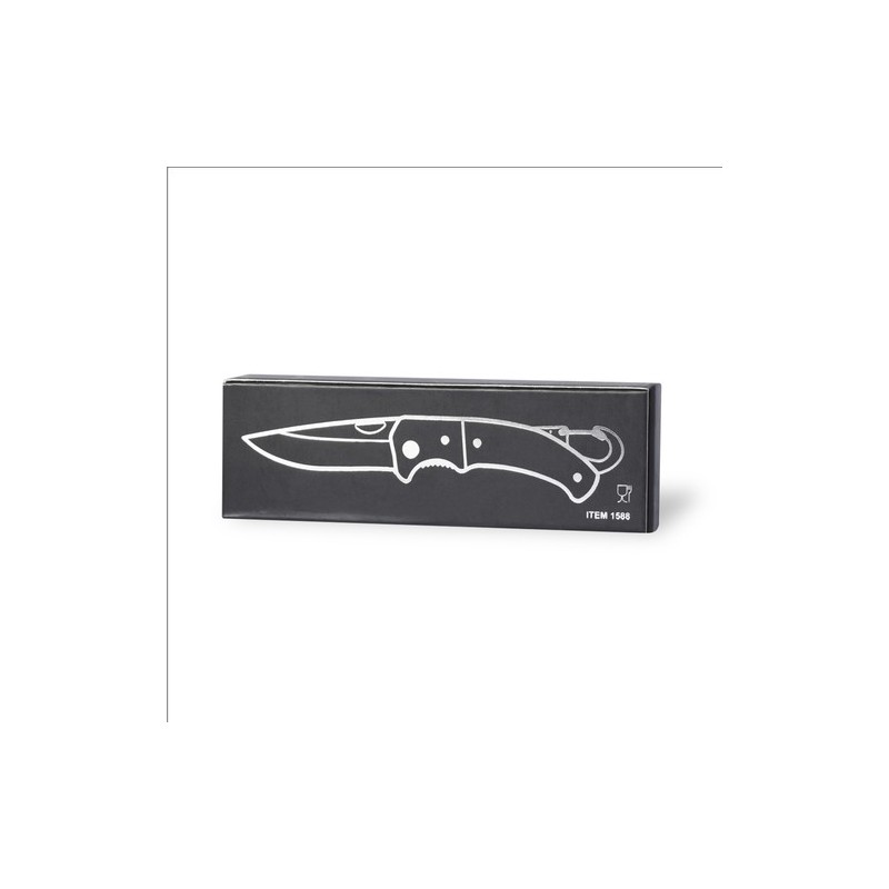 Couteau de Poche Personnalisé Datrak Matières : acier inoxydable Couleurs : noir cadeau collaborateur premium