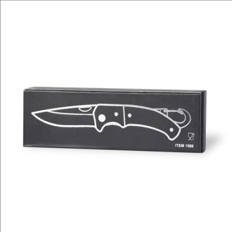 Couteau de Poche Personnalisé Datrak Matières : acier inoxydable Couleurs : noir cadeau collaborateur premium