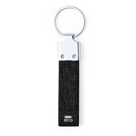 Porte-Clés Éco-responsable Personnalisé Élégant Branis - pas cher Matières : métal Couleurs : noir cadeau collaborateur premium