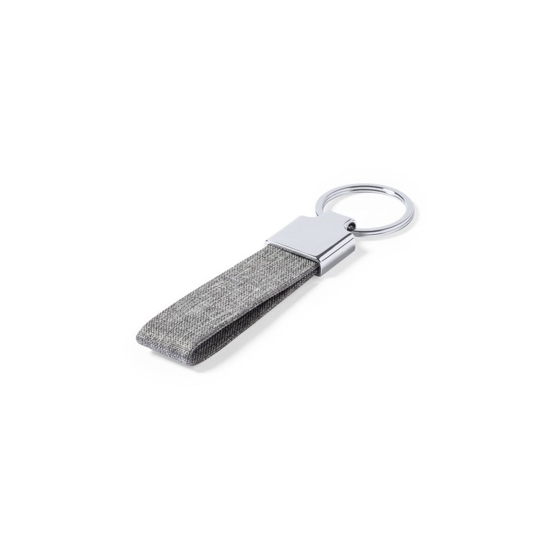 Porte-Clés Éco-responsable Personnalisé Élégant Branis - pas cher Matières : métal Couleurs : gris personnalisation sur mesure