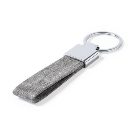 Porte-Clés Éco-responsable Personnalisé Élégant Branis - pas cher Matières : métal Couleurs : gris personnalisation sur mesure