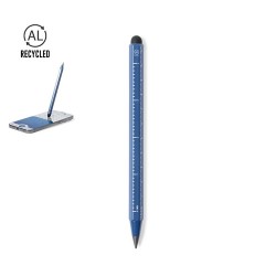 Crayon Multifonction Éco-responsable Personnalisé Teluk Matières : aluminium recyclé  Couleurs : bleu marine 2