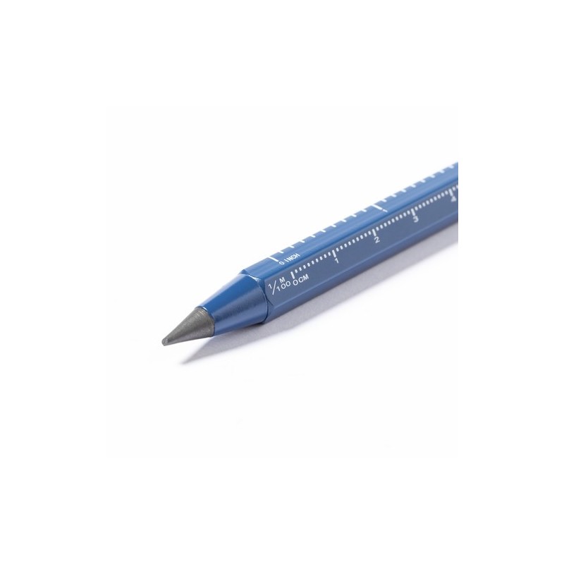 Crayon Multifonction Éco-responsable Personnalisé Teluk Matières : aluminium recyclé  Couleurs : bleu marine cadeau affaires élé