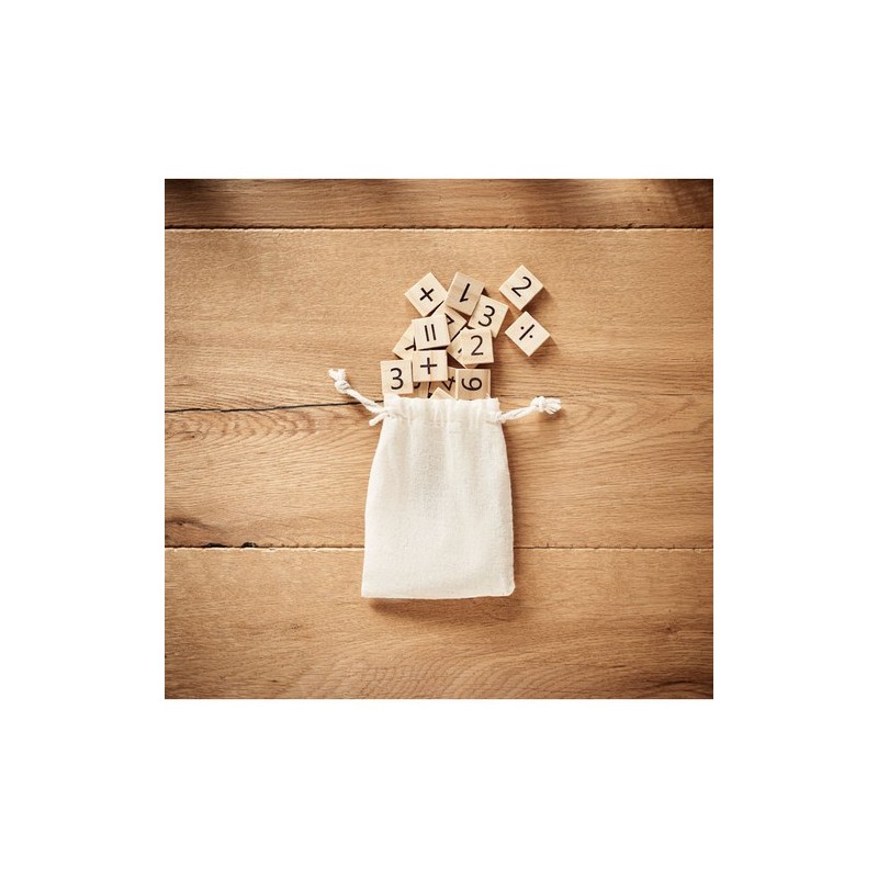 Jeu de comptage éducatif en bois personnalisé pas cher - EDUCOUNT Matières : bois Couleurs : beige cadeau entreprise pas cher