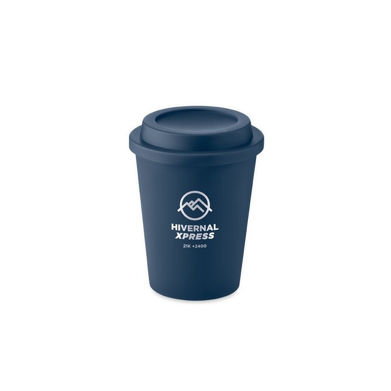 Gobelet double paroi personnalisable de 300 ml - SORA Matières : polypropylène (PP) Couleurs : bleu marine cadeau client origina