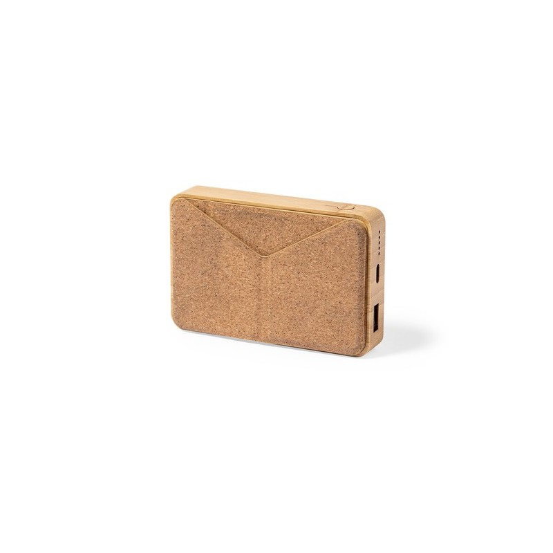 Chargeur Éco-responsable Sans Fil Personnalisé de 10000 mAh Dobson Matières : bambou livraison express 24h 48h