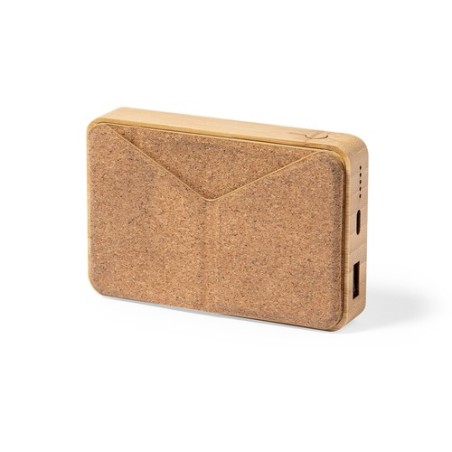Chargeur Éco-responsable Sans Fil Personnalisé de 10000 mAh Dobson Matières : bambou livraison express 24h 48h