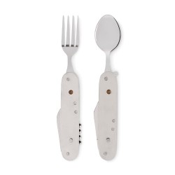 Couverts multifonctions personnalisés idéaux pour le camping - SUBETE Matières : acier inoxydable Couleurs : bois 2