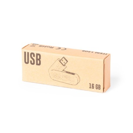 Clé USB Publicitaire Personnalisée 16GB Vedun Matières : bois objet promotionnel éco-responsable