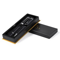 Set Personnalisé Élégant Pas Cher - Bailey Light Couleurs : noir marquage laser ultra précis