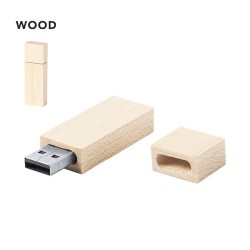 Clé USB Éco-responsable Pratique Personnalisée 16GB Nokex Matières : bois