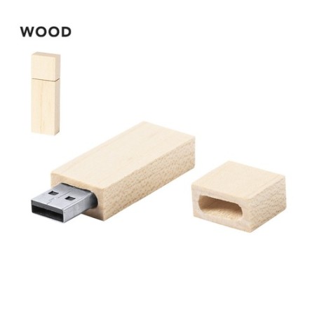 Clé USB Éco-responsable Pratique Personnalisée 16GB Nokex Matières : bois