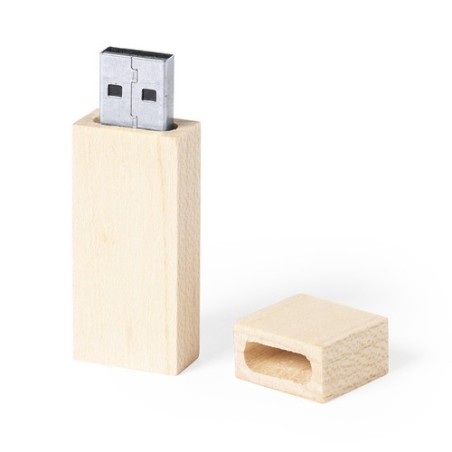 Clé USB Éco-responsable Pratique Personnalisée 16GB Nokex Matières : bois goodies publicitaire événementiel