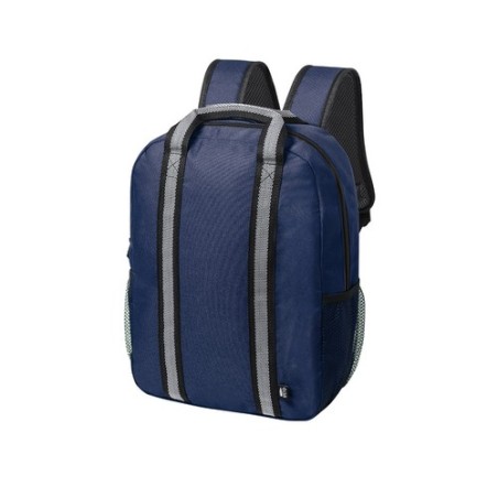 Sac à Dos Personnalisé Pratique et Durable Fabax pas cher Couleurs : bleu Matières : polyester recyclé objet publicitaire robust