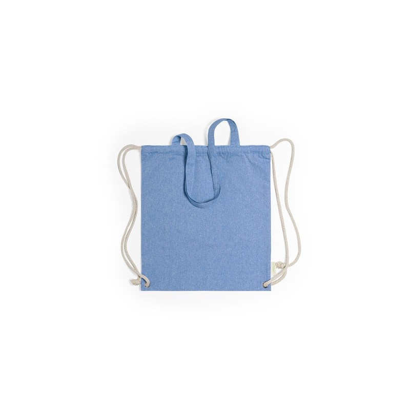 Sac à Dos Personnalisable Éco-responsable en Coton Recyclé Fenin Matières : coton recyclé Couleurs : bleu