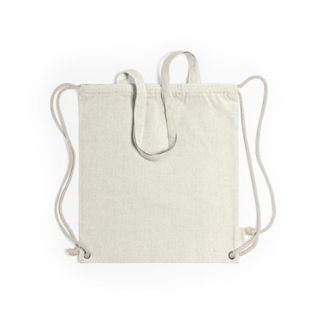 Sac à Dos Personnalisable Éco-responsable en Coton Recyclé Fenin Matières : coton recyclé Couleurs : beige personnalisable avec 