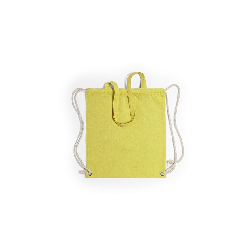 Sac à Dos Personnalisable Éco-responsable en Coton Recyclé Fenin Matières : coton recyclé Couleurs : beige cadeau affaires éléga