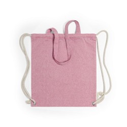 Sac à Dos Personnalisable Éco-responsable en Coton Recyclé Fenin Matières : coton recyclé Couleurs : rose impression haute défin
