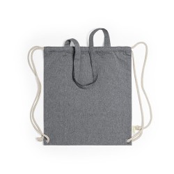 Sac à Dos Personnalisable Éco-responsable en Coton Recyclé Fenin Matières : coton recyclé Couleurs : bleu objet promotionnel éco