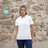 Polo Blanc Personnalisable Femme WPS180 "keya" Matières : coton Taille textile : XXL Couleurs : blanc marquage laser ultra préci