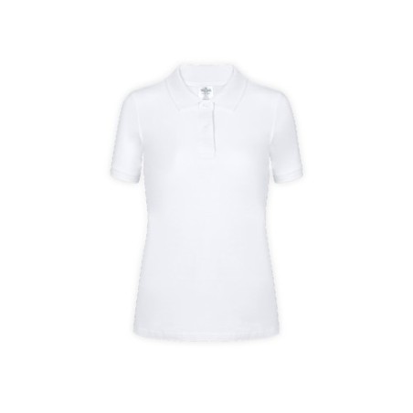 Polo Blanc Personnalisable Femme WPS180 "keya" Matières : coton Taille textile : XL Couleurs : blanc impression haute définition