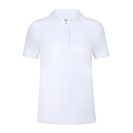 Polo Blanc Personnalisable Femme WPS180 "keya" Matières : coton Taille textile : XL Couleurs : blanc cadeau affaires élégant