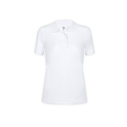 Polo Blanc Personnalisable Femme WPS180 "keya" Matières : coton Taille textile : M Couleurs : blanc personnalisable avec votre l